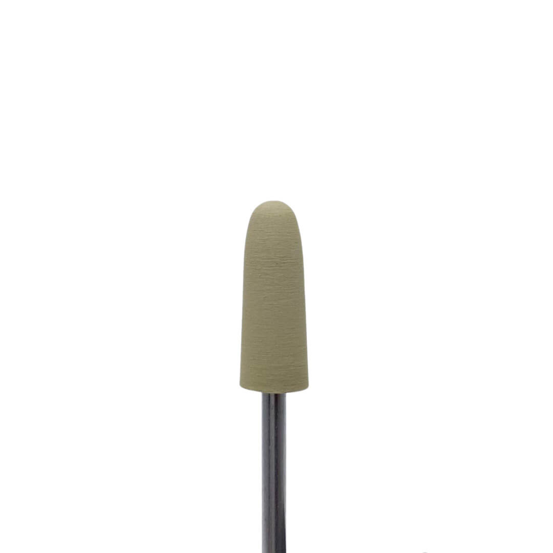 Busch Khaki Soft Tip Polishing Bit - Fine Grit