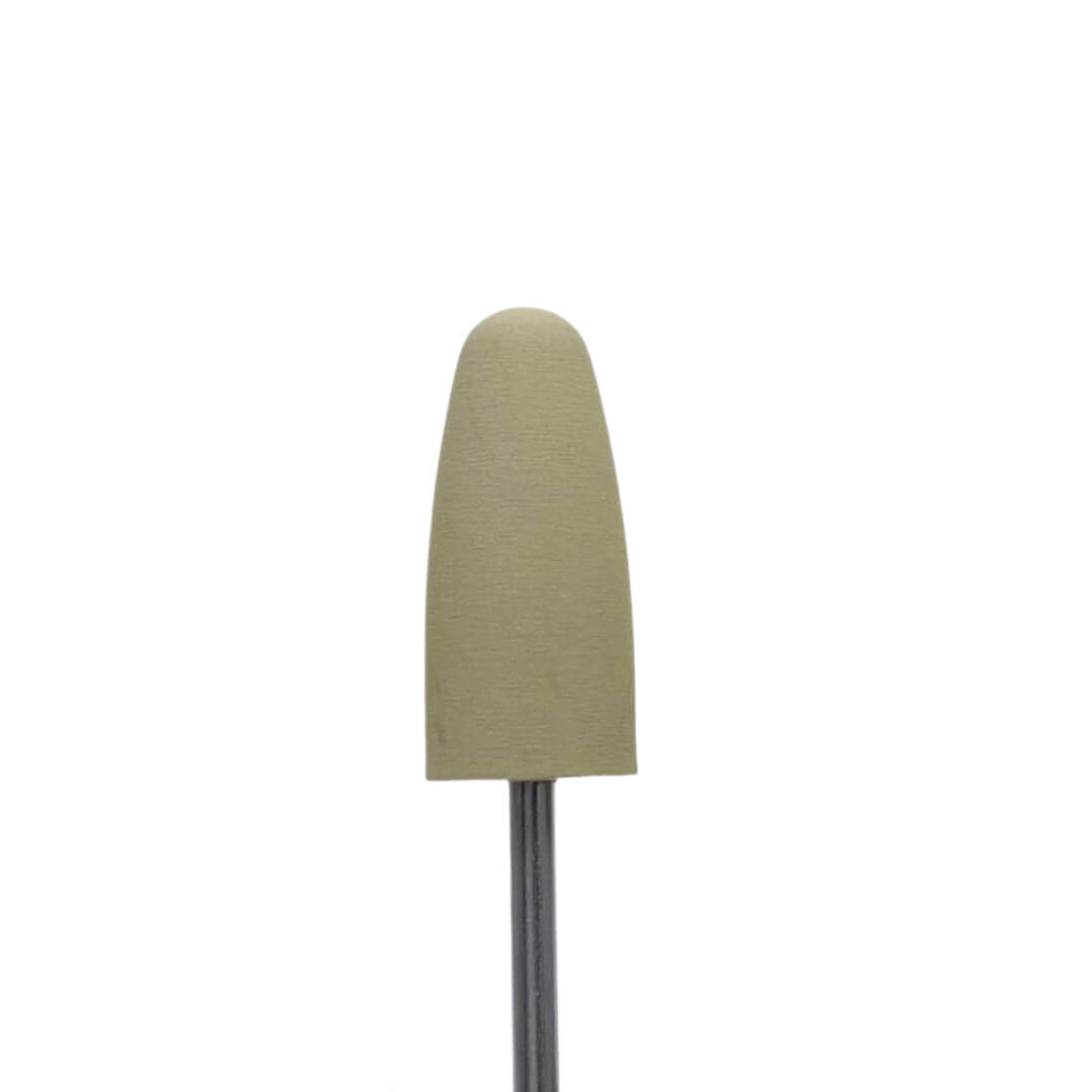 Busch Khaki Soft Tip Polishing Bit - Fine Grit
