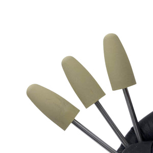 Busch Khaki Soft Tip Polishing Bit - Fine Grit