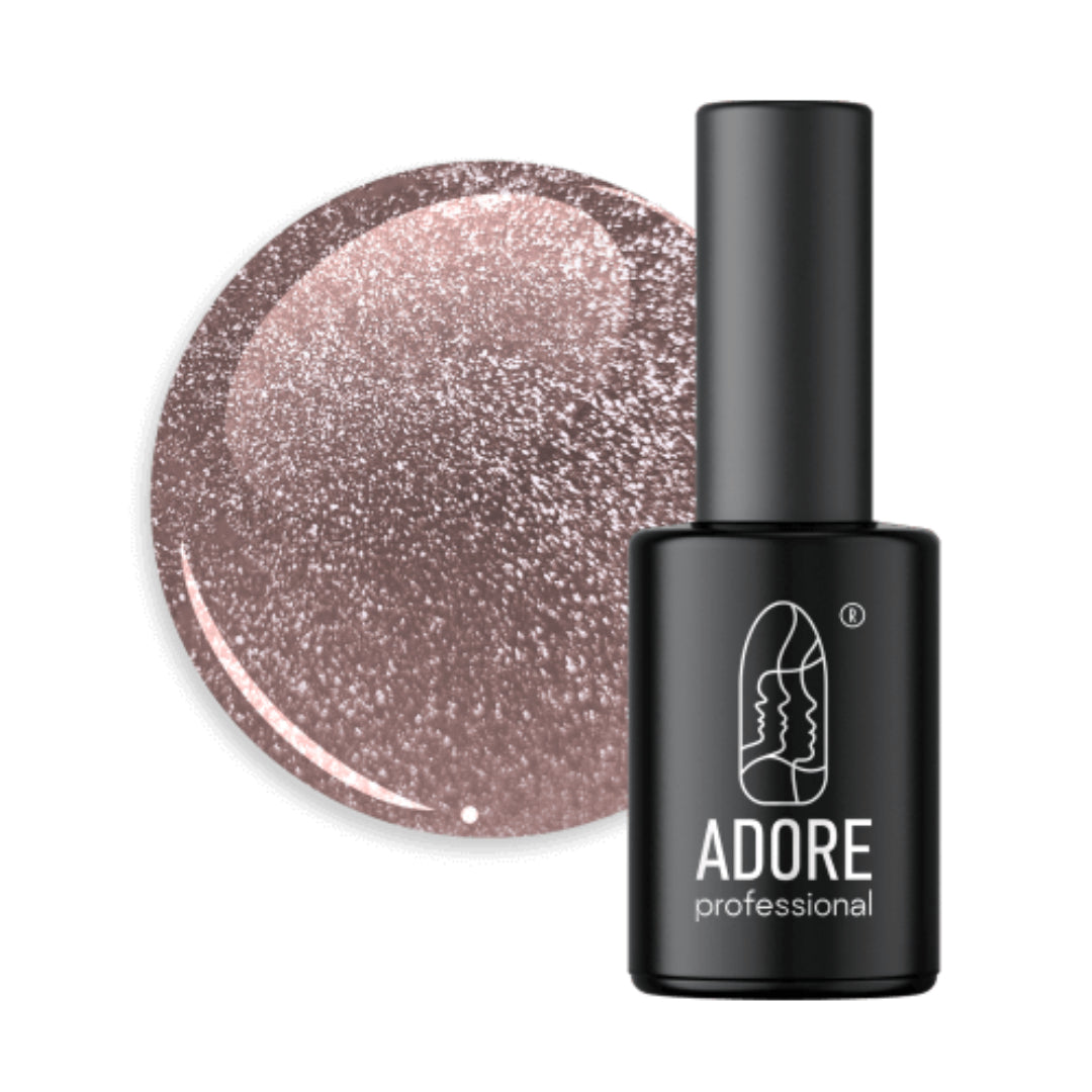 Adore Professional Crystal Flash Cat Eye Gel Polish - Powder Pink