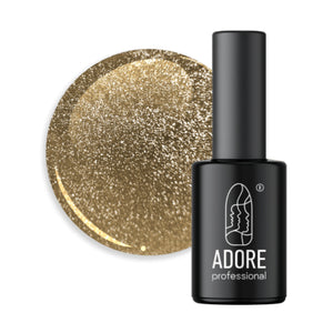 Adore Professional Crystal Flash Cat Eye Gel Polish - Gold