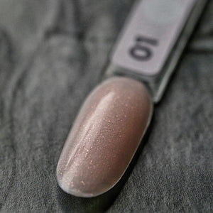 Siller Polygel with Glitter #1 - Pale Peach