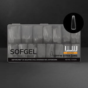 SOFGEL SOFTIPS PRO™ XV SCULPTED - COFFIN EXTRA LONG