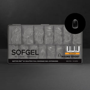 SOFGEL SOFTIPS PRO™ XV SCULPTED - ROUND SHORT