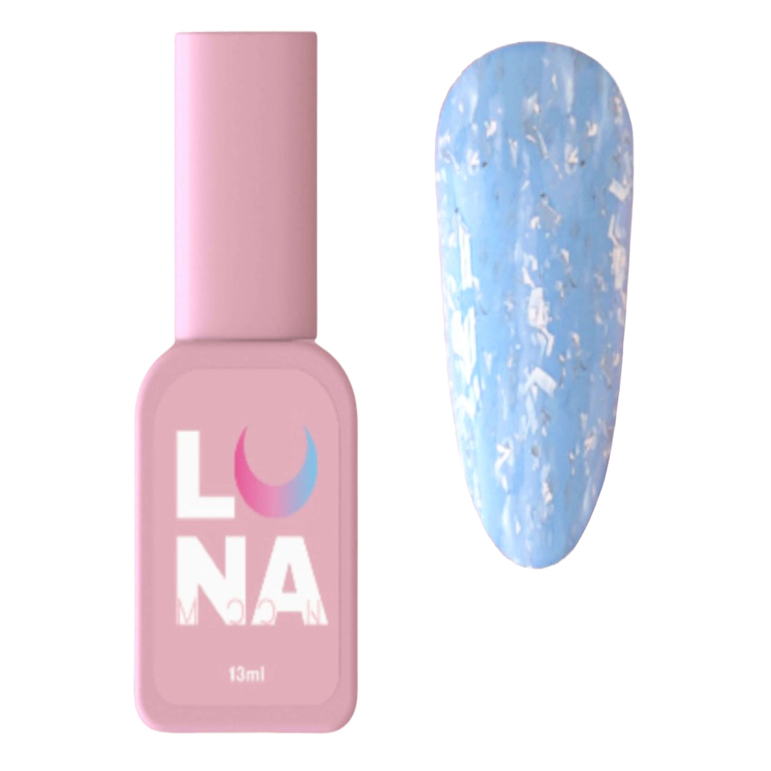 Luna Yuki Rubber Base 6 - Blue w/ Silver Flakes