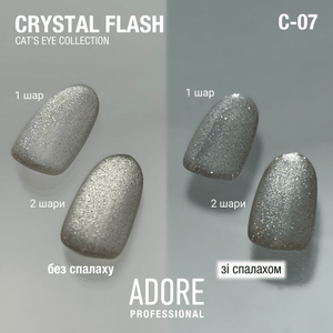 Adore Professional Crystal Flash Cat Eye Gel Polish - Sparkling Gold