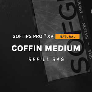 SOFGEL SOFTIPS PRO™ XV NATURAL - COFFIN MEDIUM