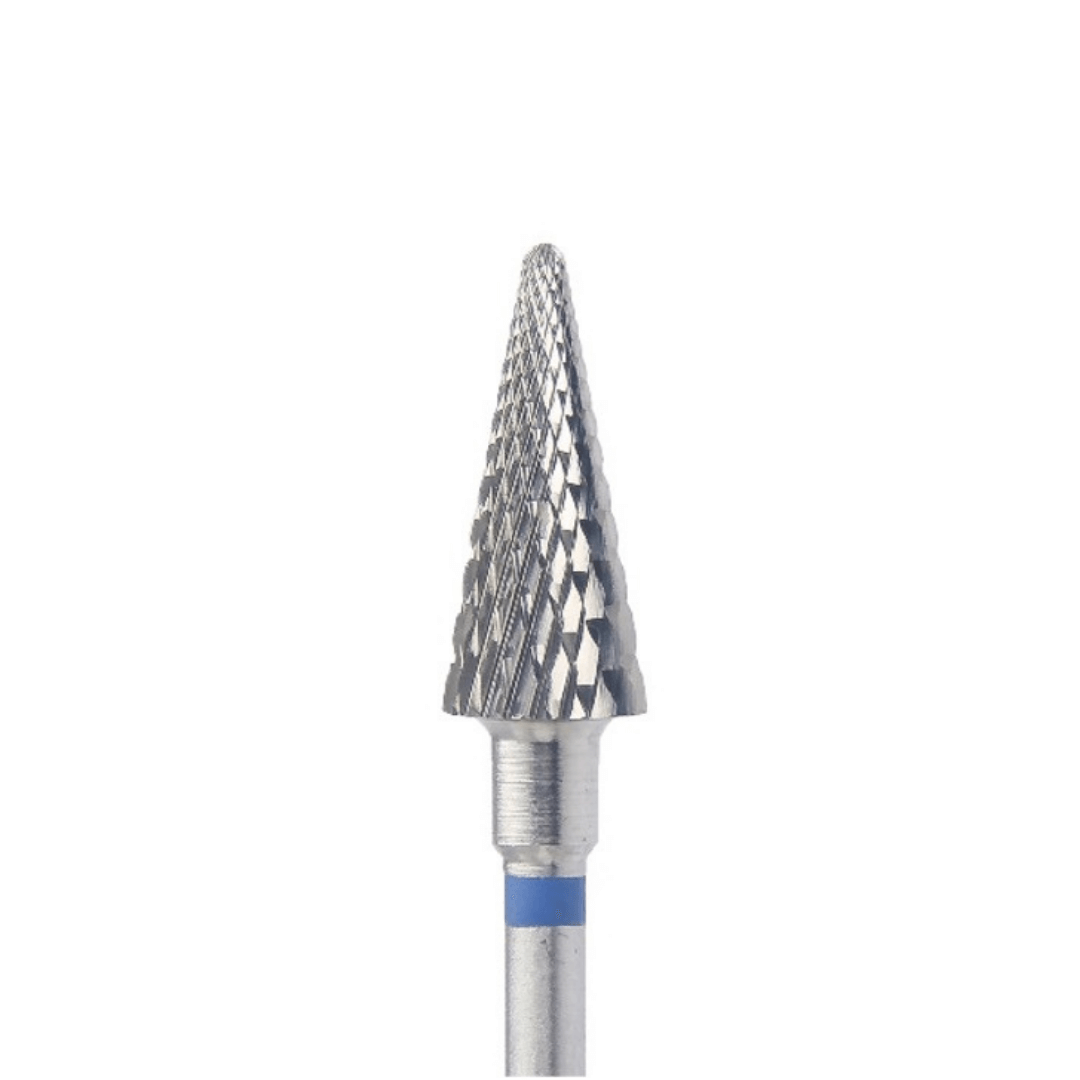 KMIZ Carbide Corn Nail Drill Bit - Medium Grit with Double Cut (Blue)
